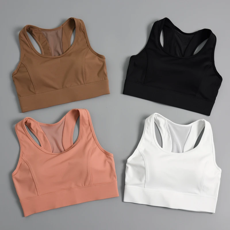 运动内衣女高强度减防震大胸瑜伽背心一体式跑步训练健身文胸bra