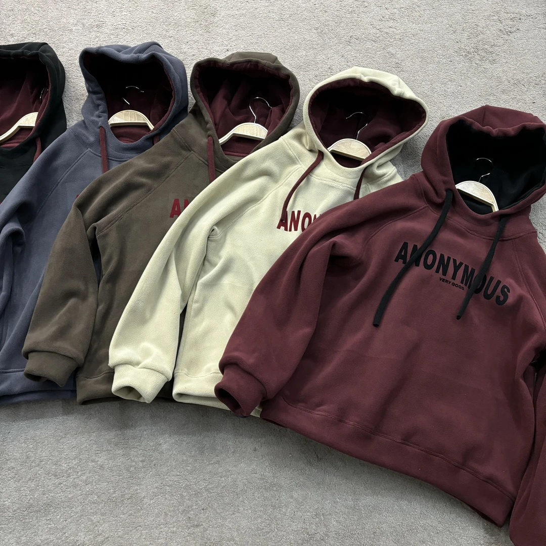 【冰冰一号店】保暖精品带帽奥粒绒卫衣拼色帽6792