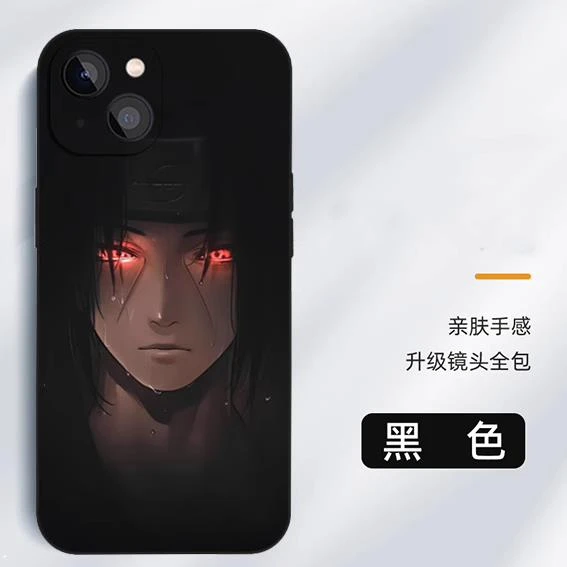 宇智波鼬手机壳适用iphone14promaxvivos16液态硅胶小米14黑鲨小