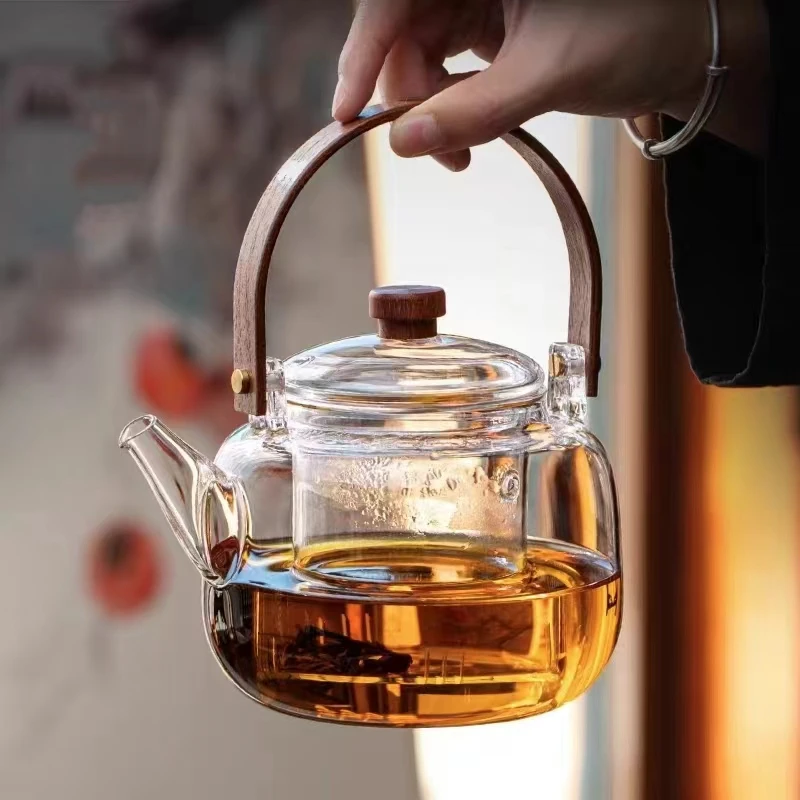 高硼硅耐热玻璃煮茶壶，花茶壶电陶炉，碳火炉专用