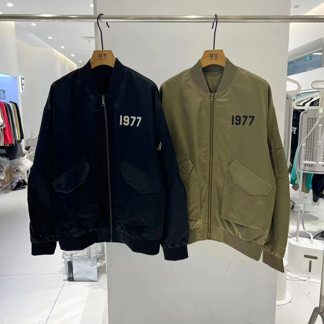 【清仓捡漏】2235男士春秋宽松飞行员潮流休闲男外套刺绣棒球领夹克