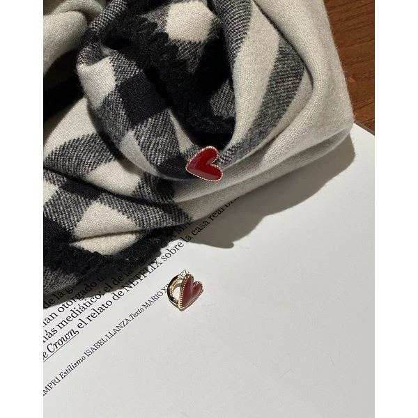 合金耳饰 【爱心】过年款！好好看小巧精致气质感百搭简约耳钉