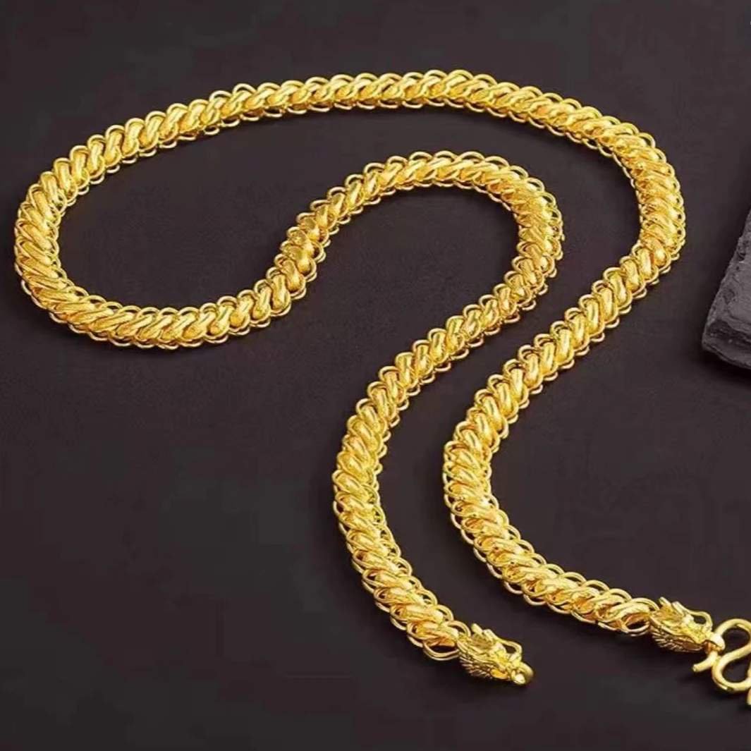 东方神韵【扁泰项链】足金999扁泰扁泰国项链男款时尚大气