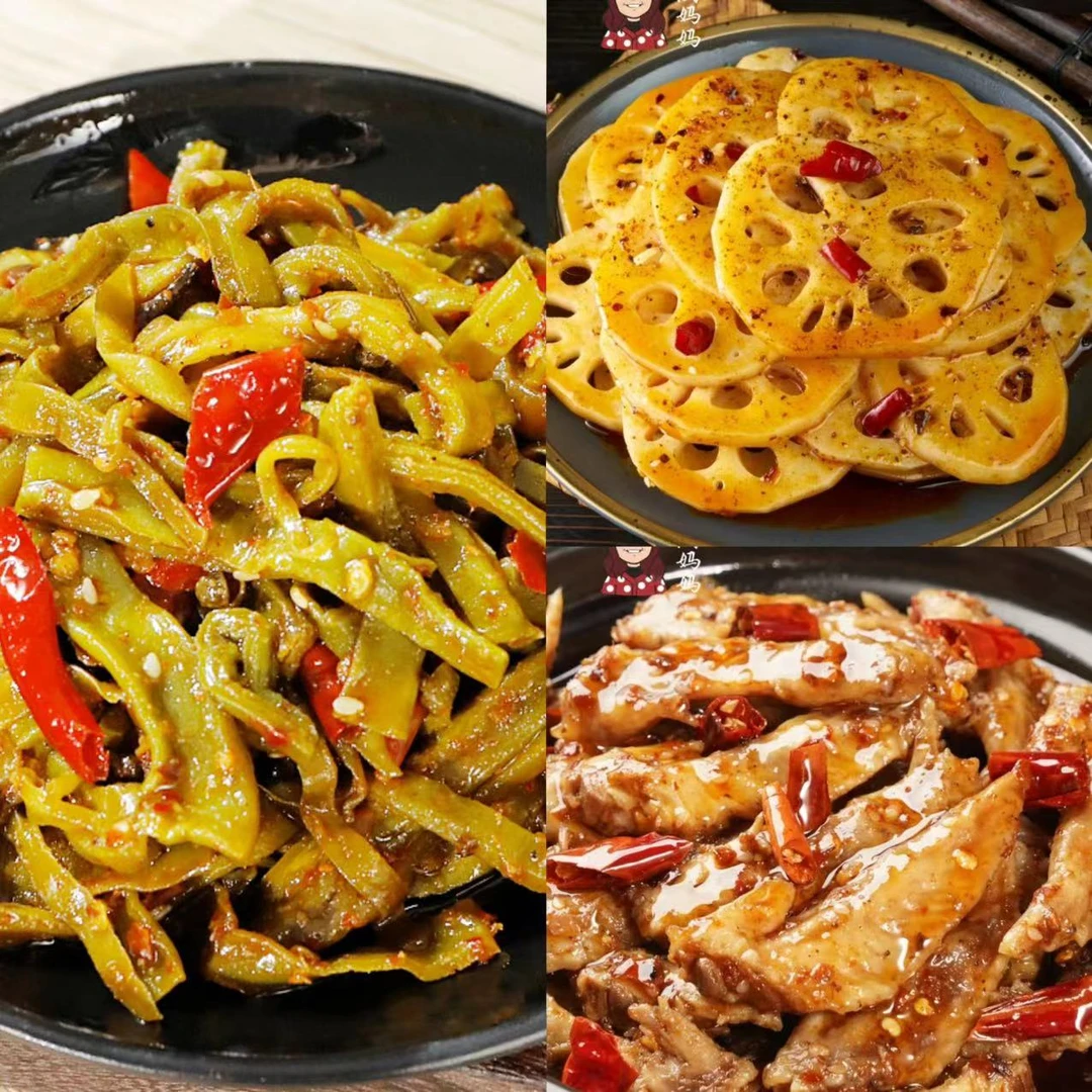 麻辣套餐（鸡翅尖中辣170克  藕片特辣180克  贡菜100克）合计450克