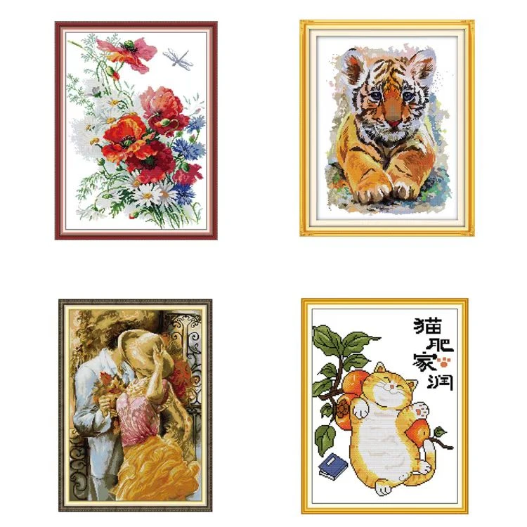 NKF十字绣工厂浮力一件批发diy手工长绒生态11CT14CT16CT