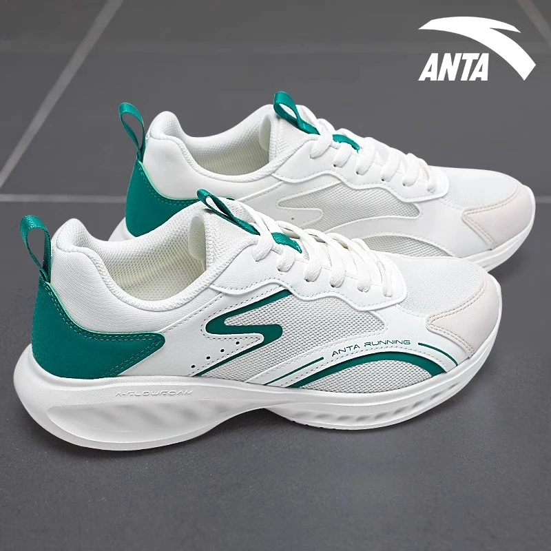 安踏男鞋休闲跑步鞋秋冬2024新款软底潮流网面透气学生轻便运动鞋