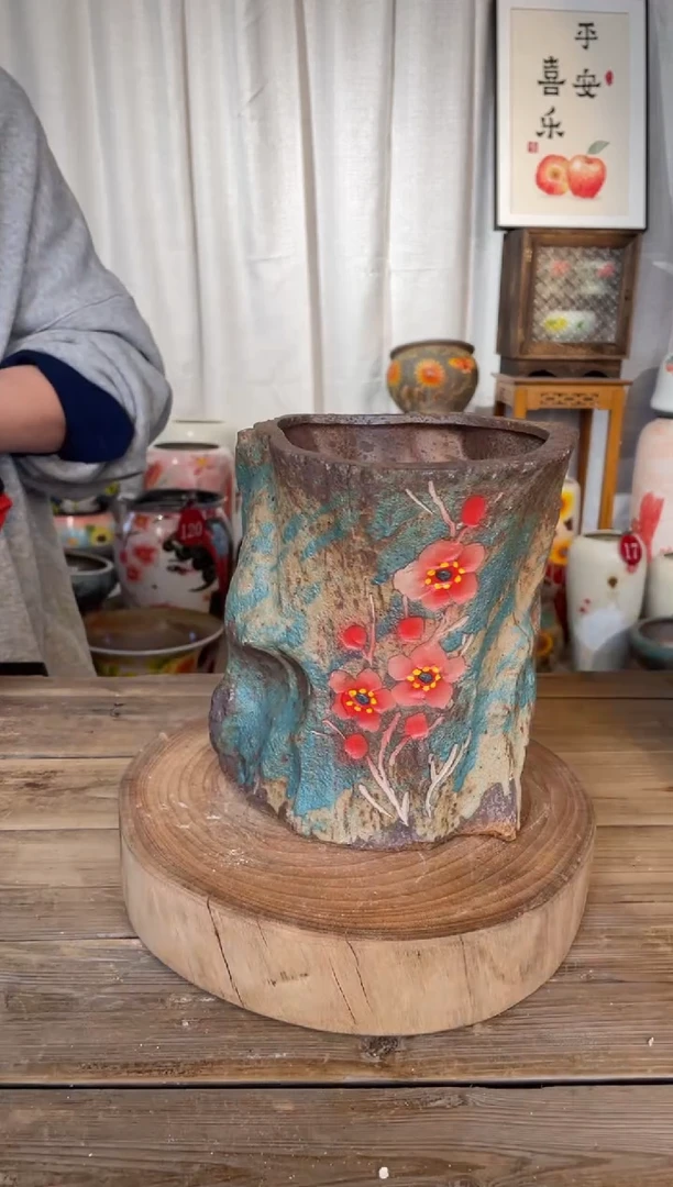 【闪购商品】瓷摆件6-306口径13高16默认瑕疵