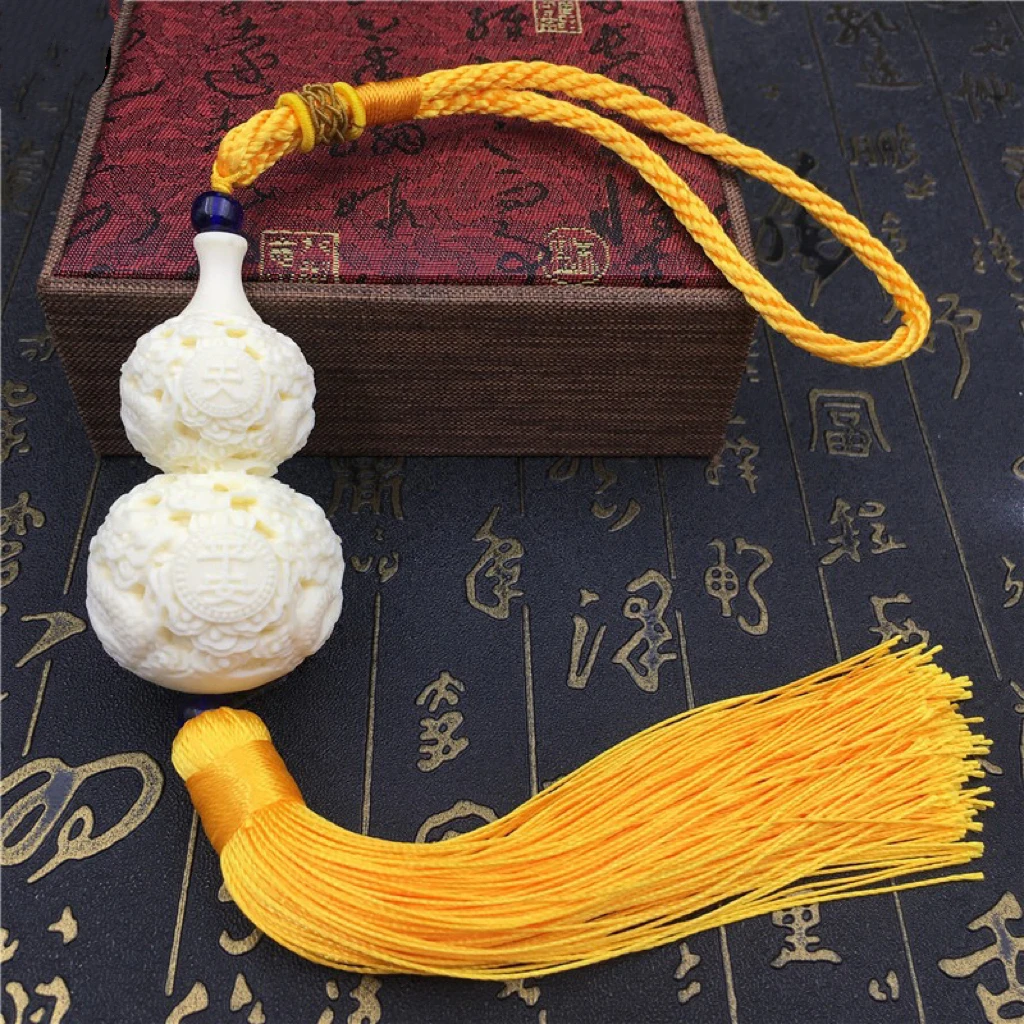 菩提果葫芦福禄手把件多子多福祥云雕龙吊坠挂件后视镜挂饰品