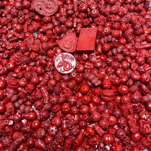 含辰砂工艺品紫砂diy手工（250克左右）