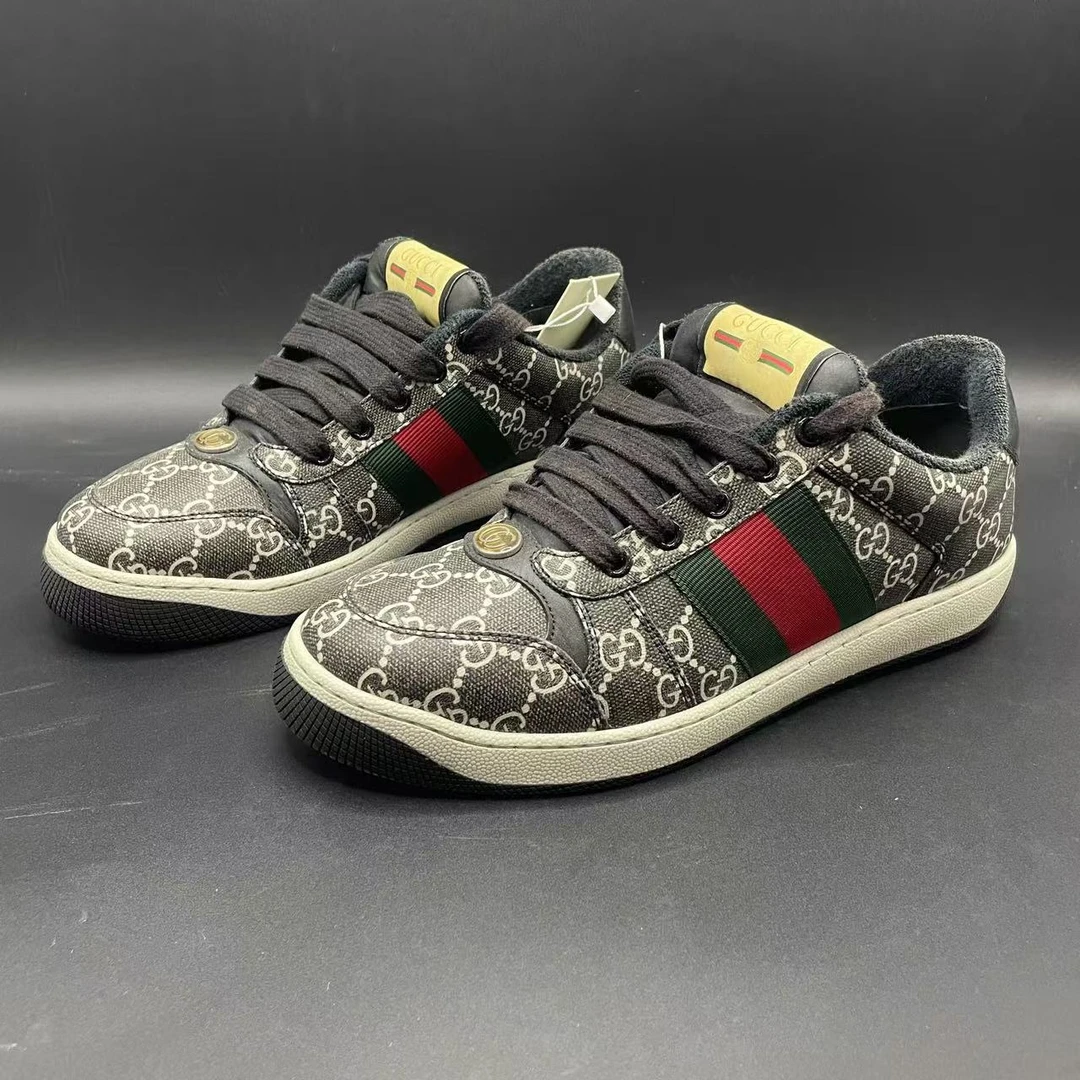 【GL折扣】GUCCI/古驰经典满印花脏脏鞋40欧舒适百搭los132正品保证
