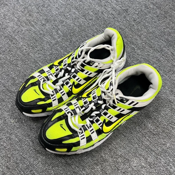 43码/内长275/二手正品/NikeP-6000黑绿拼接休闲跑步鞋/公价699