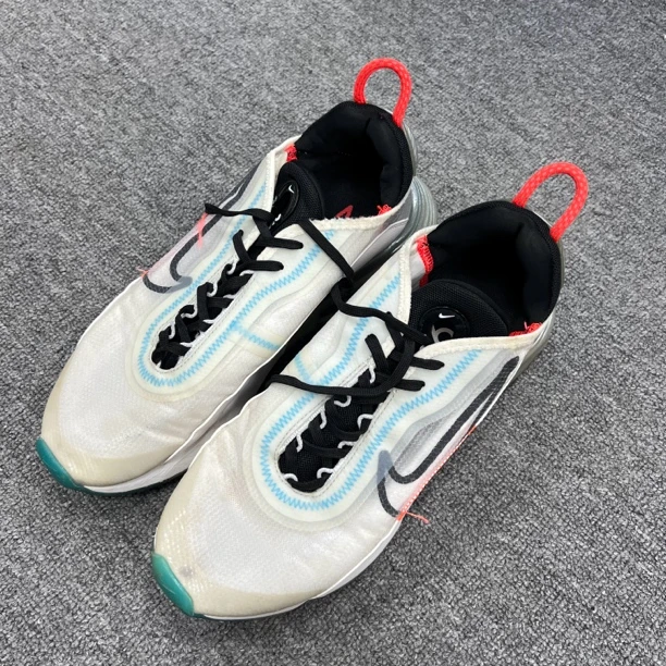 42.5码/内长270/二手正品/NikeAirMax2090气垫跑步鞋白/公价869