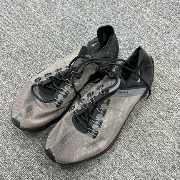 43码/内长275/二手正品/NikeEXPX14半透明材质跑步鞋灰色/公价699