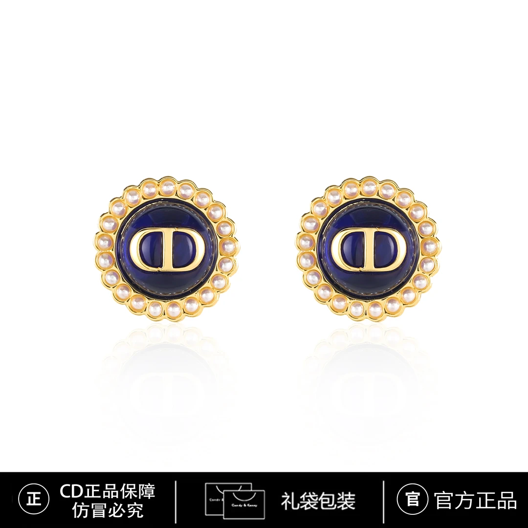 铜合金仿珍珠耳饰 CD气质复古轻奢时尚百搭耳钉  3921