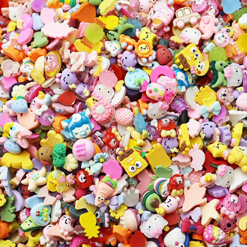 【100个】diy树脂配饰手工儿童卡通圣诞M豆装饰小配件夹子