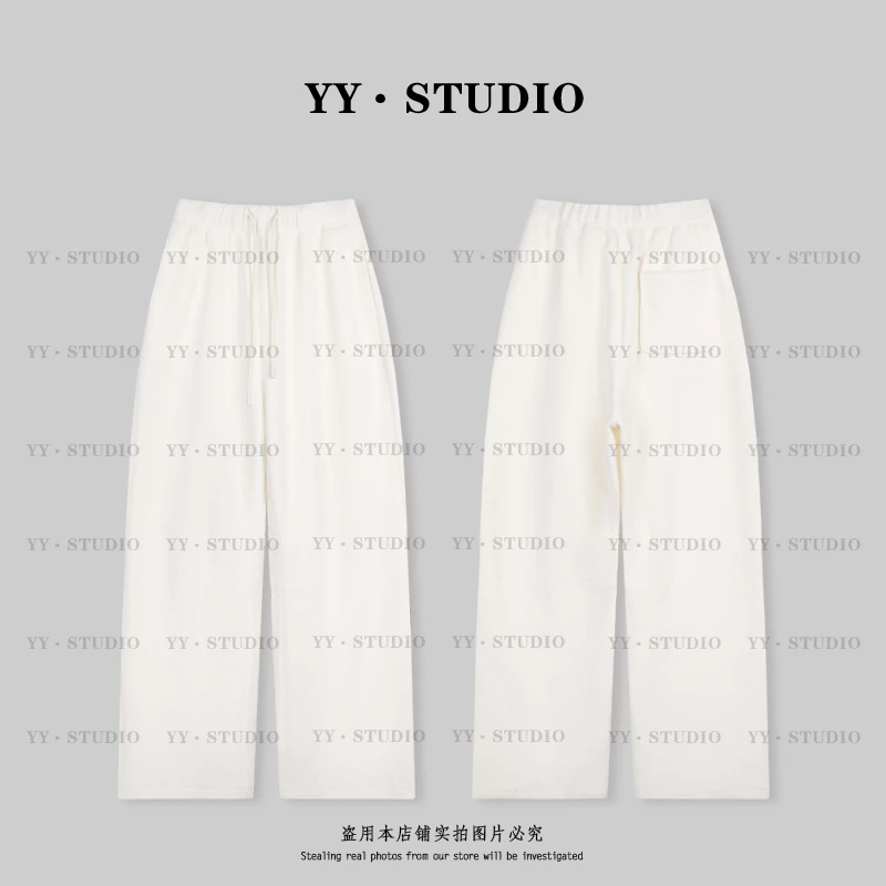 【YANYAN】秋冬款休闲抽绳腰头毛绒感直筒裤YY-3548