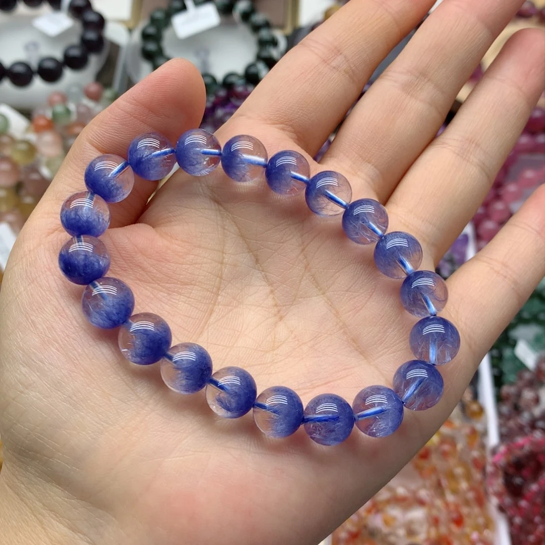水晶手链未镶嵌蓝发晶
