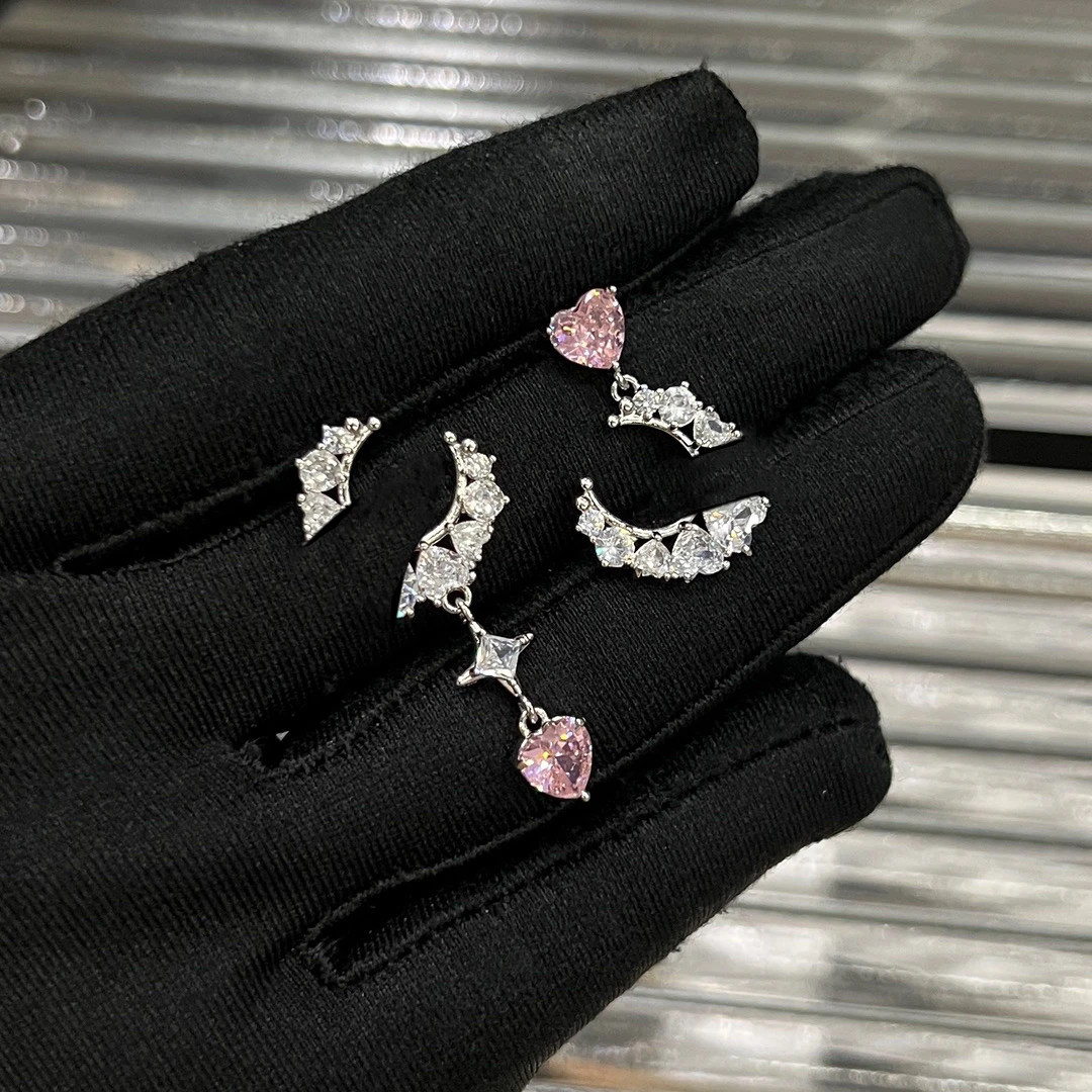 铜合金耳饰 C711简约精致百搭小众轻奢气质时尚耳环