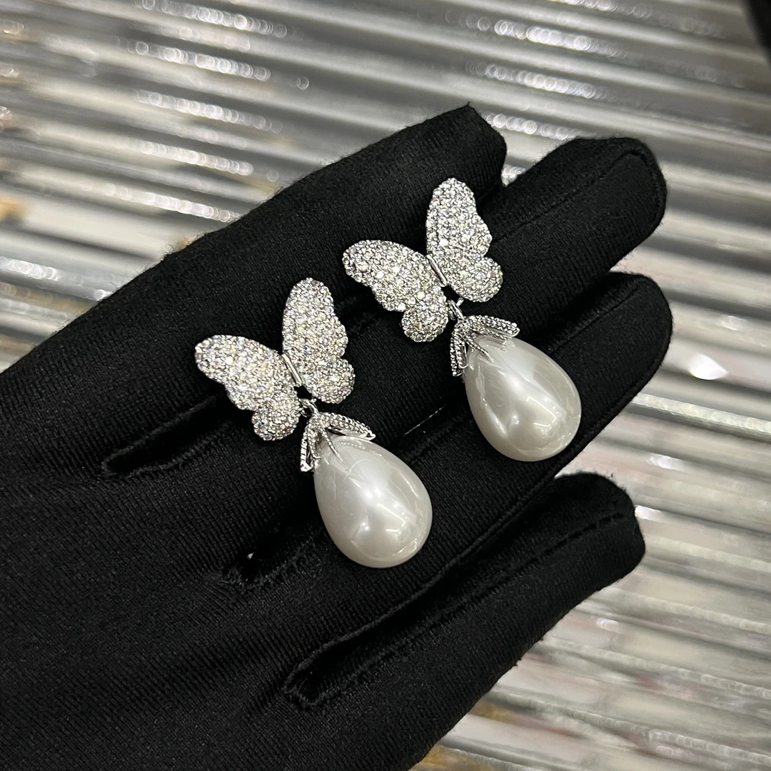 铜合金耳饰 C472气质百搭时尚轻奢精致简约耳环