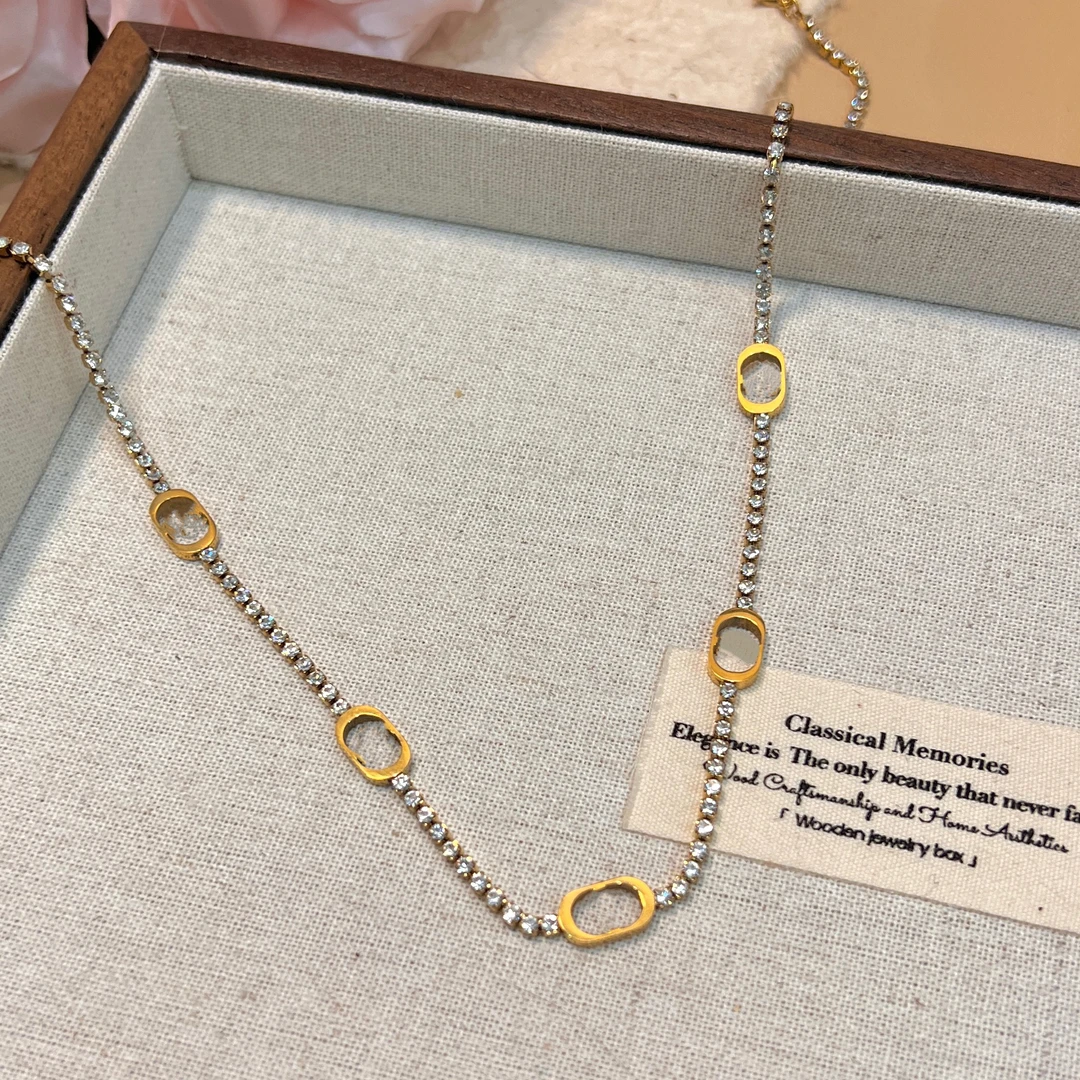 钛钢项链 B694精致个性素款小众百搭气质简约时尚项链