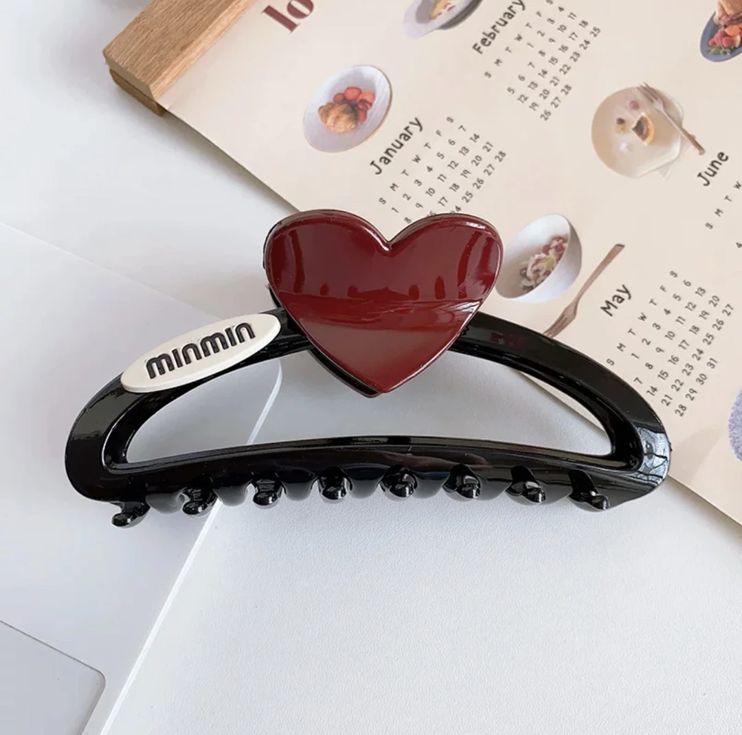 D18气质简约百搭韩版黑色复古时尚抓夹