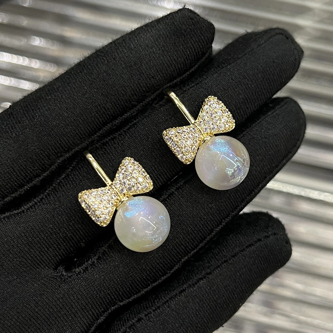 铜合金耳饰 B118素款简约小众百搭时尚甜美精致耳环