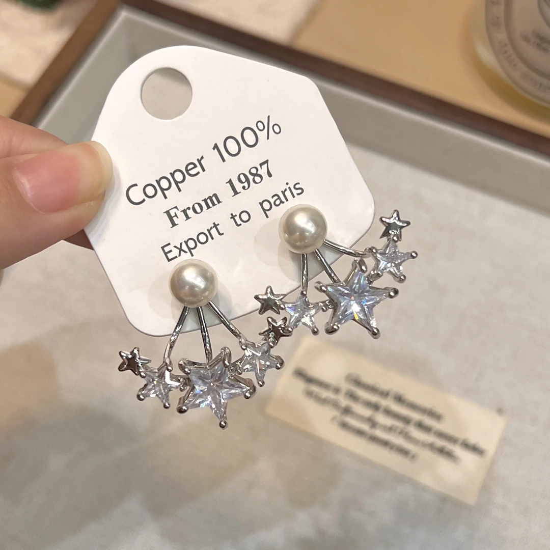 铜合金耳饰 A144素款清新甜美小众轻奢气质耳钉