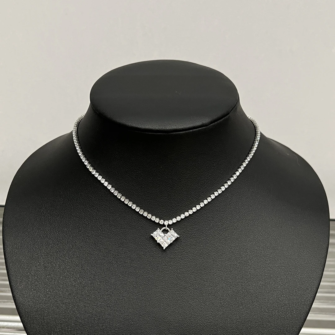 铜合金项链 B281简约素款时尚轻奢百搭气质银色项链