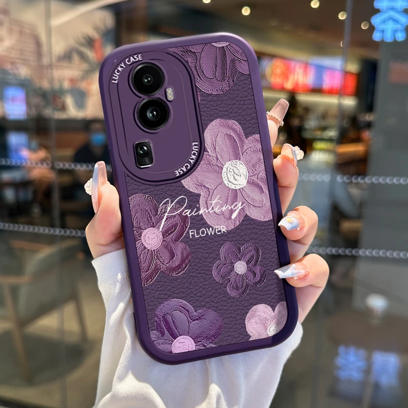 适用opporeno10手机壳reno10pro新款的套高端适用oppo后外壳防摔