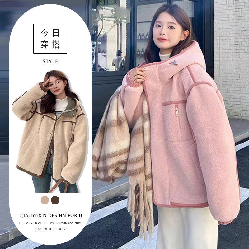 纯欲风休闲慵懒短款棉服女2025秋冬季新款百搭加厚保暖外套上衣潮