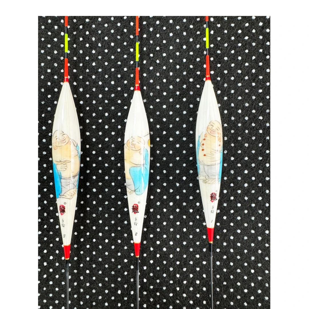 欧美亚和尚手绘反面孔雀羽浮漂鲤鱼鲫鱼浮漂钓鱼用具