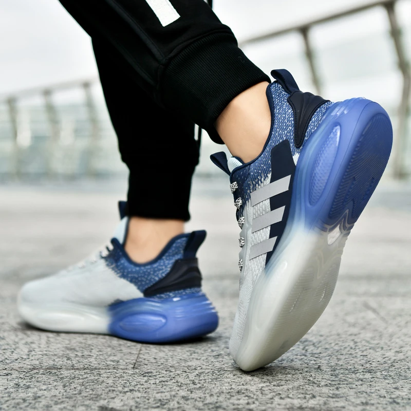 88752兰色年新款春夏季男鞋休闲运动跑步百搭网鞋夏软底潮鞋时尚