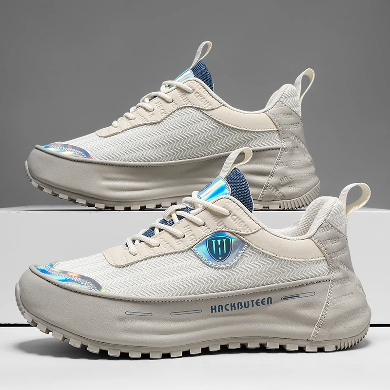 R6658米色百搭休闲潮鞋