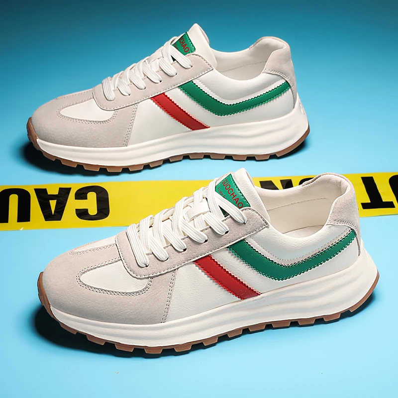 QF8001 百搭时尚运动阿甘潮流休闲鞋 米绿 41 MH