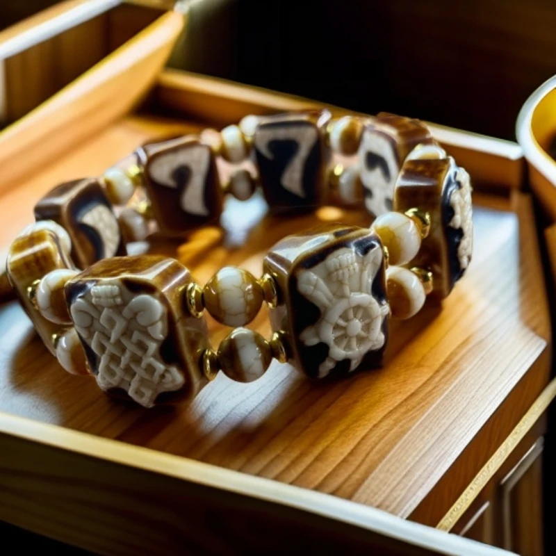 藏传收藏级回流八吉祥手牌