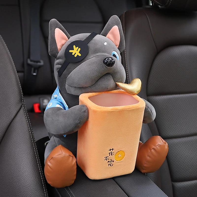 2023款网红款车载纸巾盒垃圾桶二合一创意多功能爆款汽车用抽纸盒