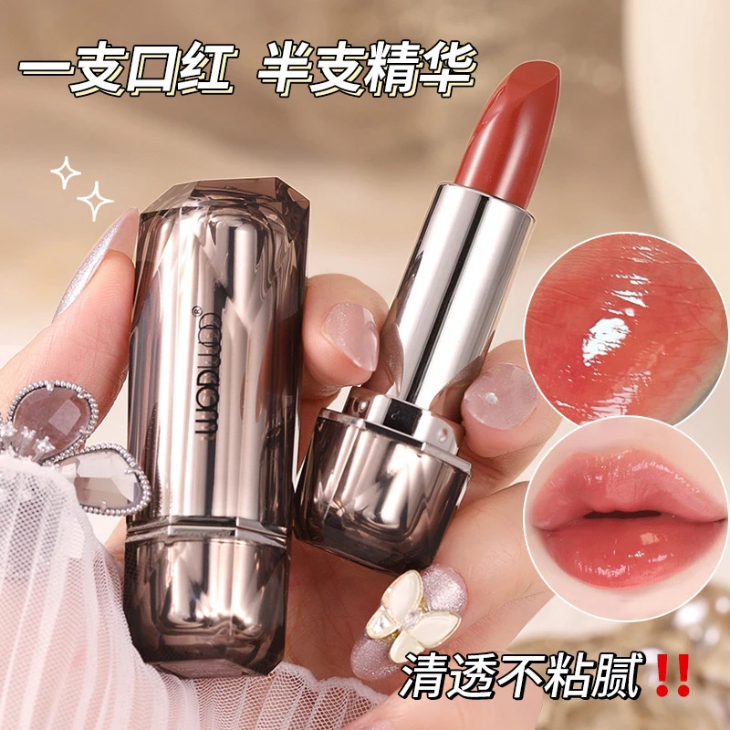 WODWOD水啵啵固体唇蜜水润清透玻璃水光感持久显色果冻唇膏显白
