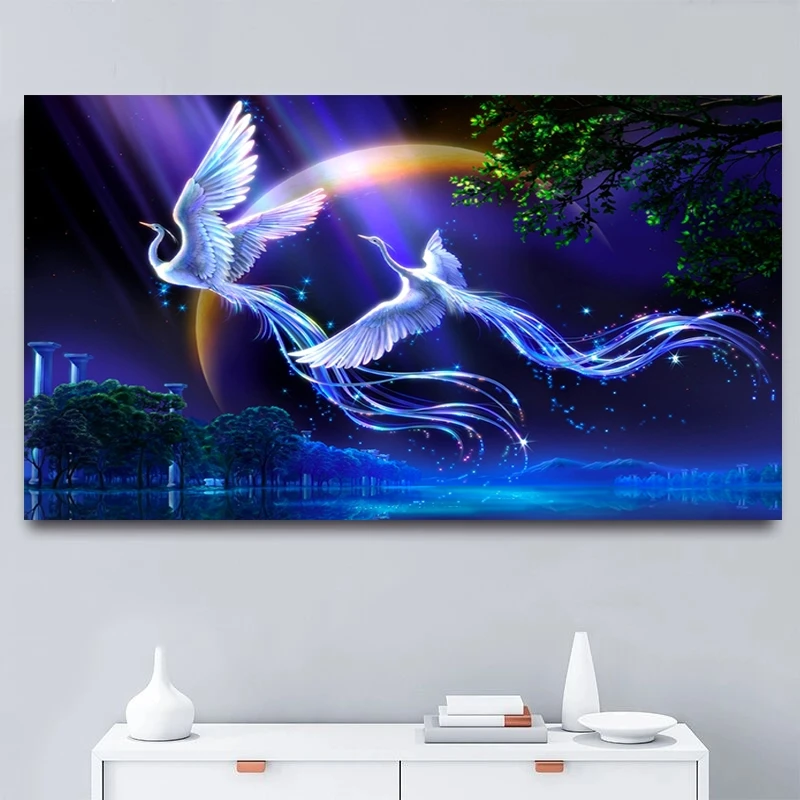 结婚十字绣比翼鸟大格满绣100*75厘米30色满绣蒙娜丽莎正品