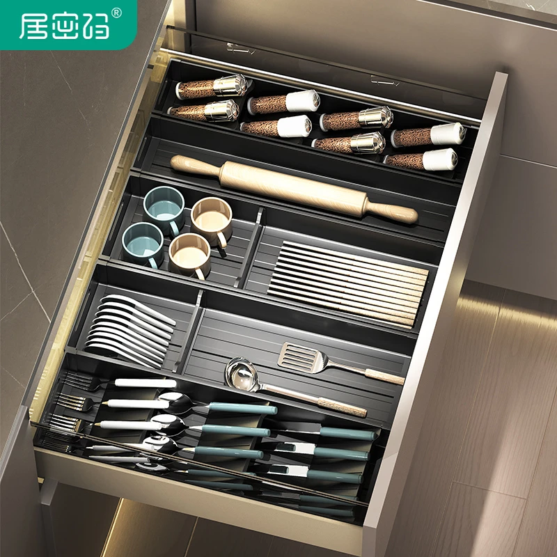 商用抽屉收纳分隔定制橱柜内置分格筷子餐具刀叉收纳盒碗筷分隔盒