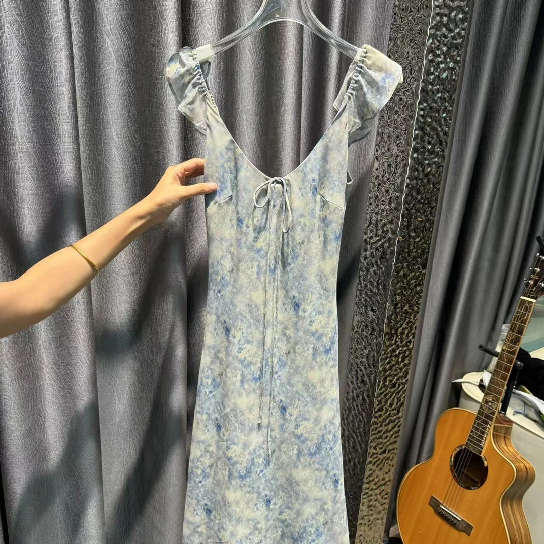 【哈哥】2025新款设计师款度假风连衣裙