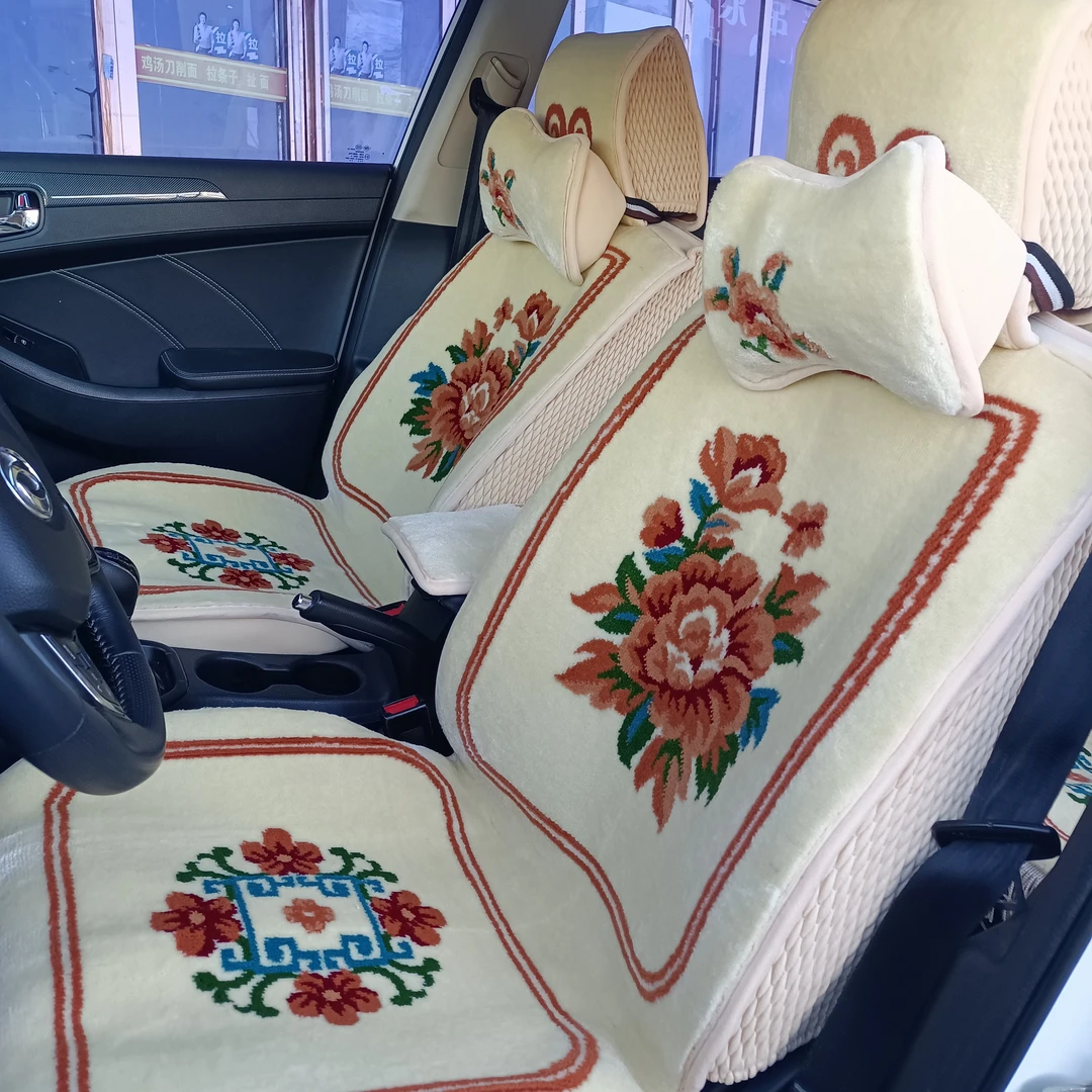 仿手工米白牡丹花