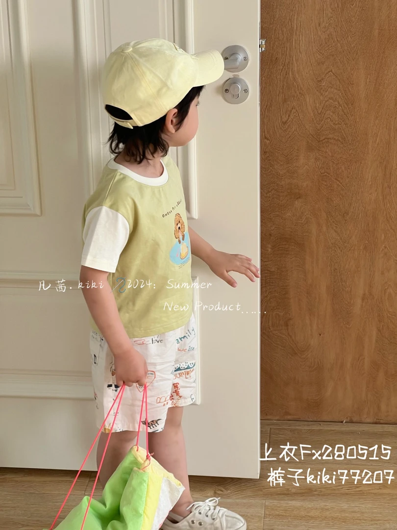 【实体商场品牌童装】fx&kids 515夏季韩版男童短袖T恤宽松上衣