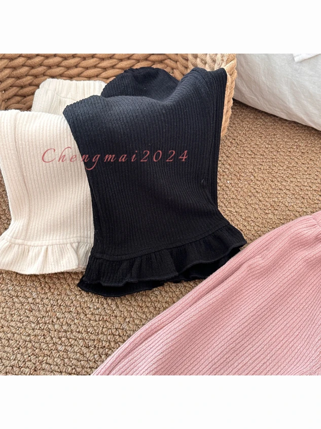 【实体商场品牌童装】cm&kids 3752春季女童新款休闲裤针织裤直筒裤