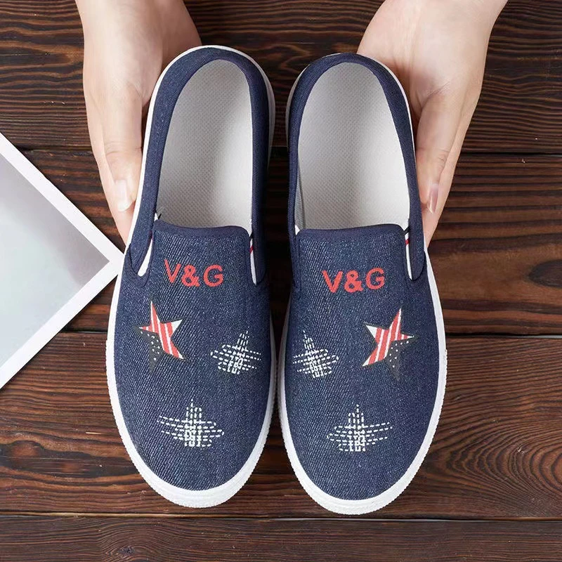 【牛筋底】2023春秋季新款女老北京布鞋牛仔帆布鞋防滑透气一脚蹬