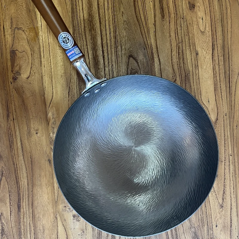 福裕祥正宗章丘钛锅纯手工老式铁锅家用无涂层炒菜锅不粘锅