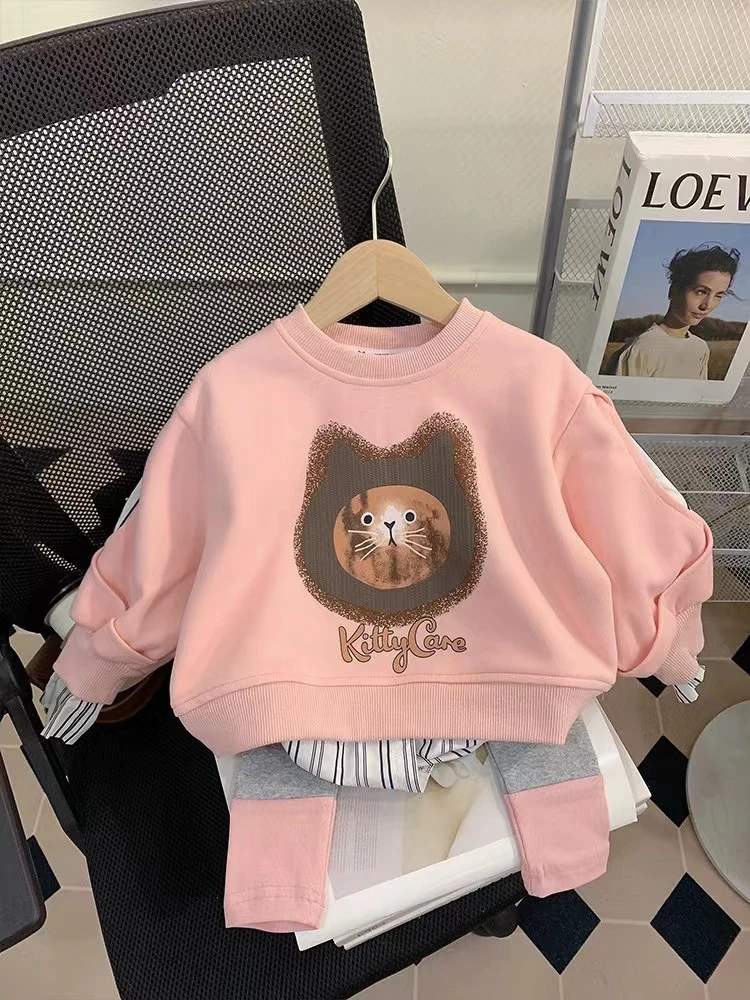 A-Y06女宝春秋时尚套装可爱少女百搭