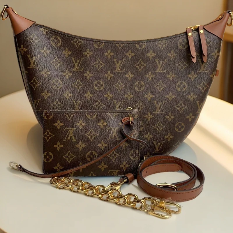 未使用 LouisVuitton/路易威登 大月亮 芯片款 经典单肩包