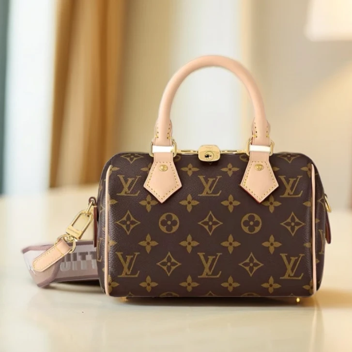 未使用 LouisVuitton/路易威登 speedy 20 咖色肩带