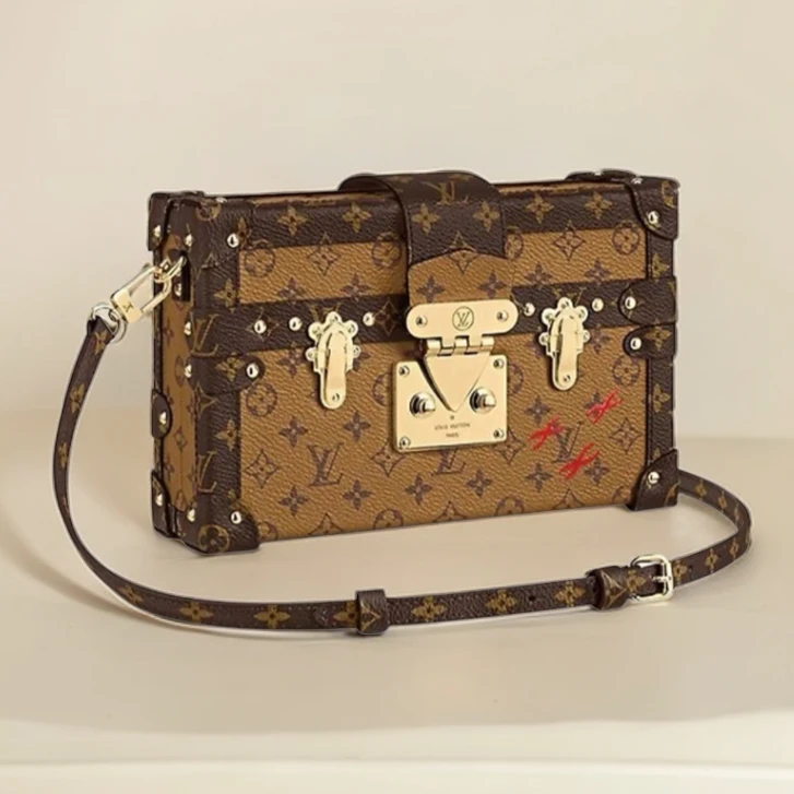 全新未使用 LouisVuitton/路易威登 焦糖硬盒子 盒子包803479