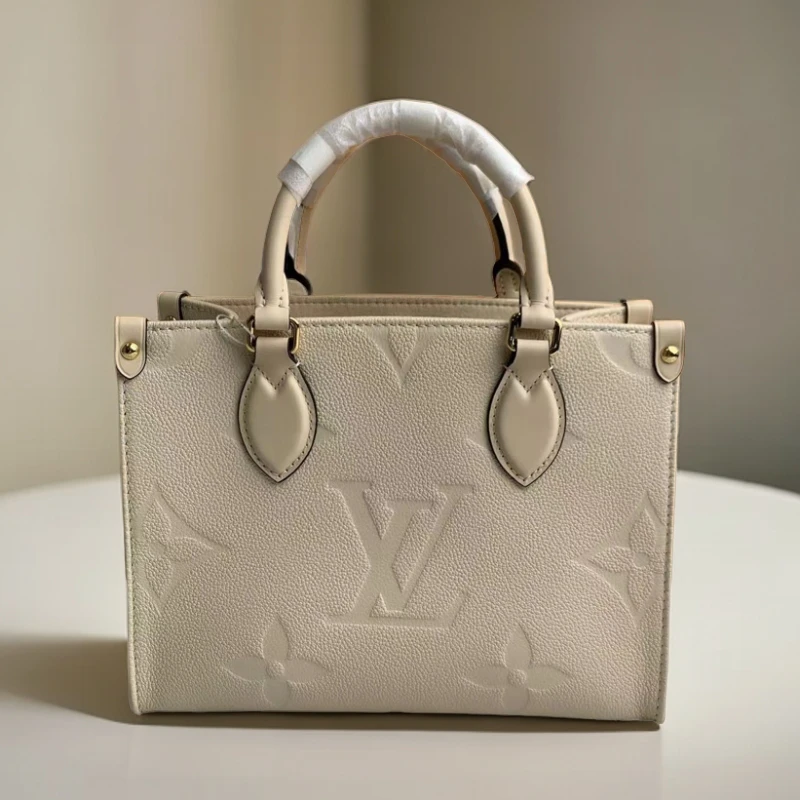 全新未使用 LouisVuitton/路易威登 Lv onthego小号米白 807984